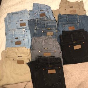 Lot of Men’s Wrangler Jeans AWESOME BUY 34x34